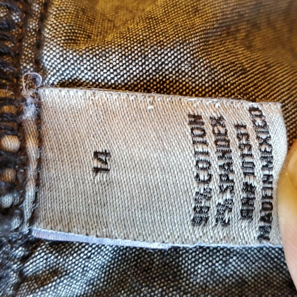 Refuge black destructed jeggings size 14 - Picture 8 of 13